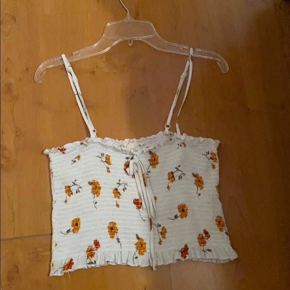 Pacsun white crop top